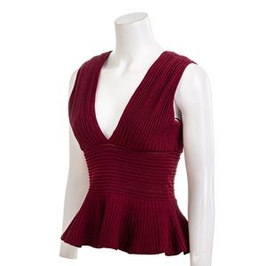 Ronny Kobo v neck peplum top